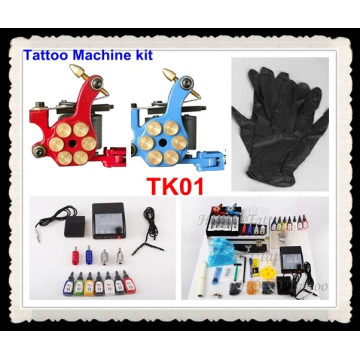 Tattoo Kits 2 Neue Maschinengewehr Power Needles 7 Ink